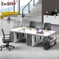 Poste de travail de personne de l'ordinateur 4, meubles modulaires convertibles de poste de travail