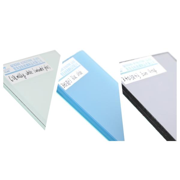 Специальное евросерое синее ламинированное стекло