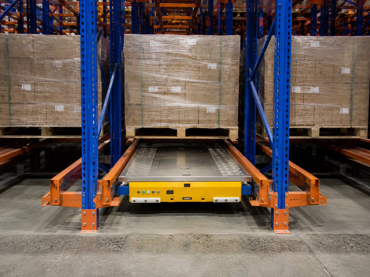1200kg Remote Controlled Two-Way Pallet Shuttle for Deep-Lane Pallet Storage