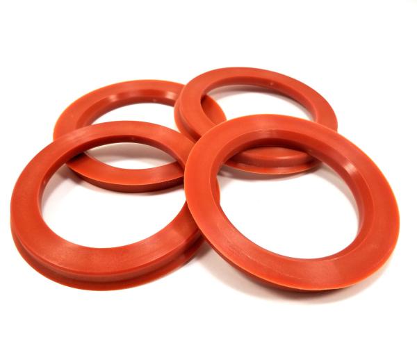 57.1 To 73.1 Plastic Hub Rings Recyclable , Red Vw Spare Parts High Performance