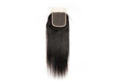fechamento suíço do laço do cabelo da parte superior 4x4, fechamento reto do laço do cabelo peruano