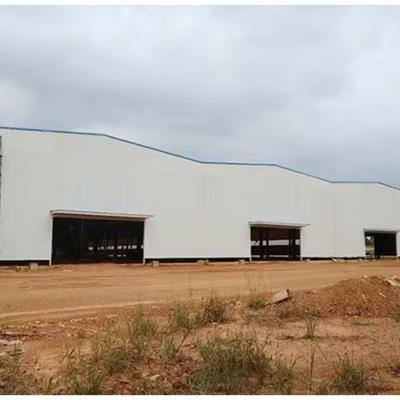 Eco-Friendly Steel Structure Building with 50 Years Service Life Roller Shut Door and EPS Insulation