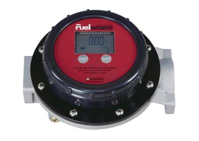 Accurate 1 Inlet And Outlet  Fuel Oil Flow Meters with LCD Display , Face Adjusted 360º