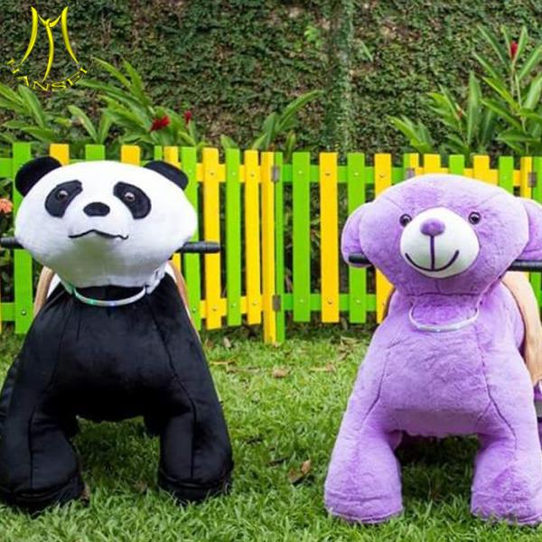 Hansel cheap plush moving toys electric horse riding machine for amusment park