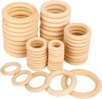 Wooden Rings for Crafts, Macrame Rings, Wood Teething Ring