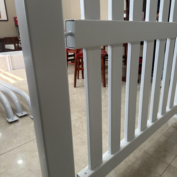 Robust PVC Garden Fence Outdoor Friendly 8ft Wide Plastic Front Yard Fence