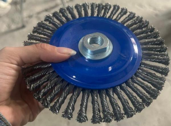 7 Inch OD Stringer Bead Knot Wire Wheel Brushes for Weld Cleaning