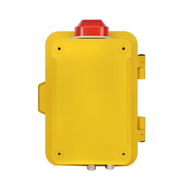 Желтый цвет водоустойчивого аварийного телефона IP промышленного сетноого-аналогов на открытом воздухе