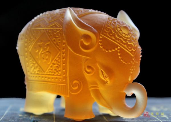 Villa Residence Ornament Colored Home Decorations Crafts Animal Elephant Mascot