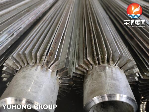 HVAC Cold Drawn Fin Tube Cooler Finned Tubular Heating Longitudinal Welding