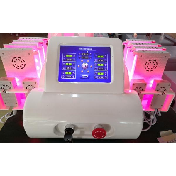 Терапия лазера Липо лазера 4 диодов длины волны подвергает механической обработке 12 пусковых площадок уменьшая машину красоты