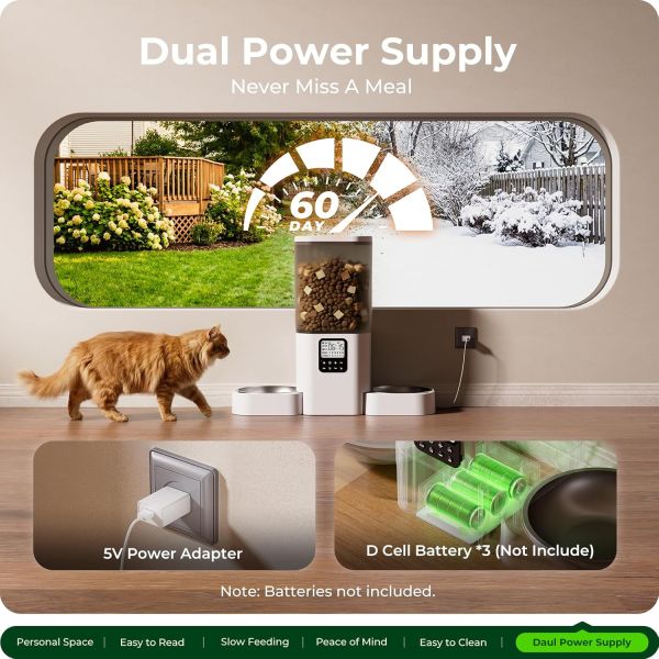 Smart WiFi Automatic Cat & Dog Feeder with Wide Angle Monitoring