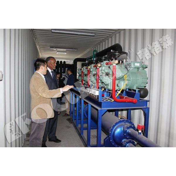 2200 кг Флековый ледокольный аппарат для производства мяса Аммиак Флековый ледокольный завод Пищевые напитки