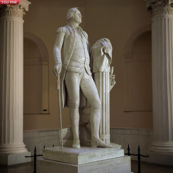 Life Size Marble George Washington Presidential Sculpture