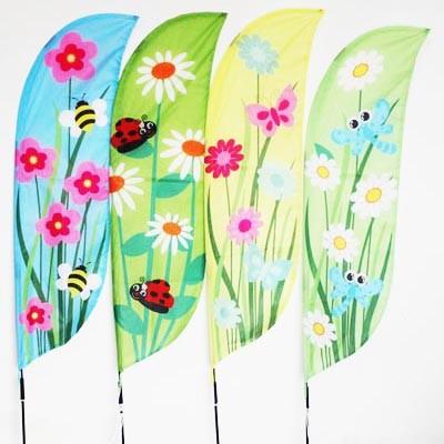 Spring Seasonal Garden Flag Flowers