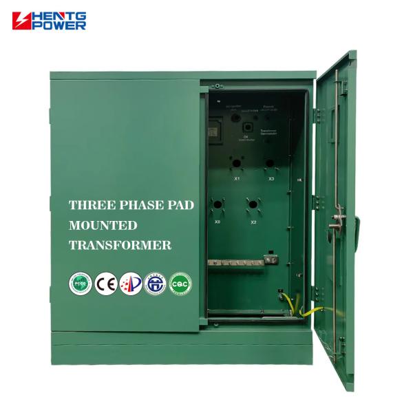 Pad Mounted Medium Voltage Step Up Transformer 750kVA 3 Phase Electrical Transformer