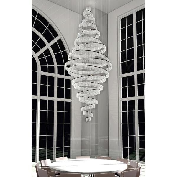 Modern Staircase Chandeliers For Living Room Lobby Club Luxury Ring Lights(WH-NC-90)