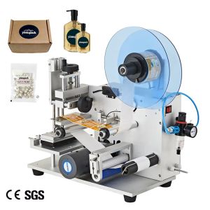 Desktop Semi Automatic Flat Labeling Machine Paper Boxes Packaging Bags And
