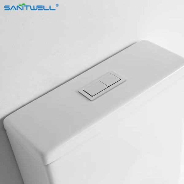 Rimless Toilet Wholesale Price Sanitary Ware New Design two Pieces Toilets for European Market