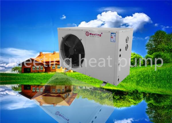 a bomba de calor de alta temperatura da fonte de ar 3P tem uma tomada máxima da água do ℃ 80 e uma capacidade de aquecimento de 8kw