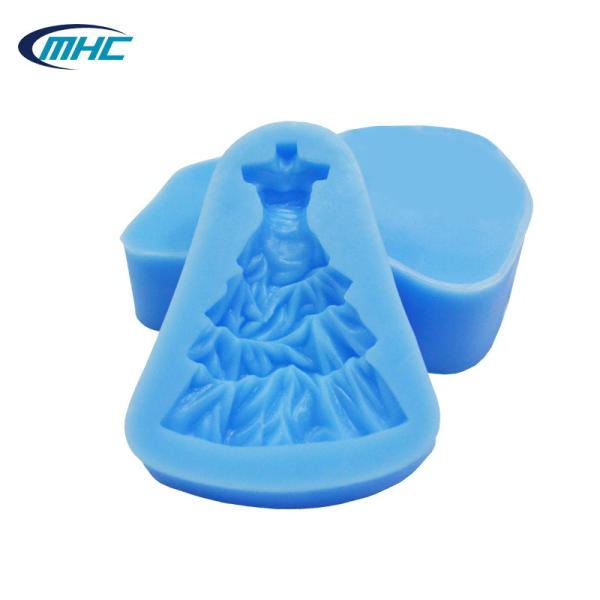 Silicone Baking Utensils Handmade Diy Sustainable Dress Shape Cake Decorating Silicone Mold