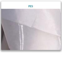 Filmes esparadrapos do derretimento quente branco leitoso do PES para crachás bordados