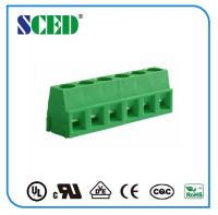 Eche la echada de rosca del plástico 300V 10A 5.08m m del verde del bloque de terminales de 5.08m m