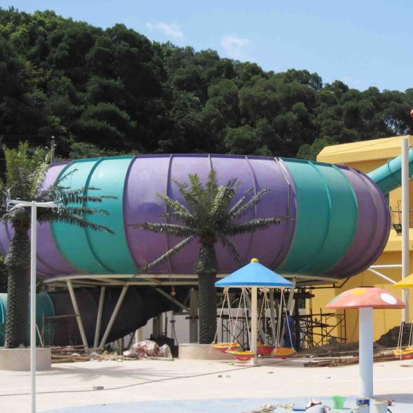 Customized Fun Aqua Park Fiberglass Water Slides Giant Space Water Slides for Water Project