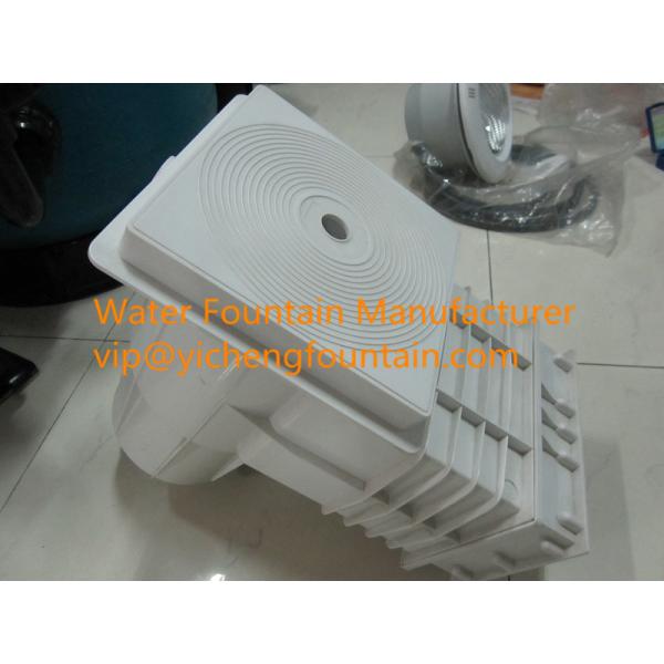 White ABS Standard Wide Mouth Pool Wall Skimmer With Decorative Face Plate