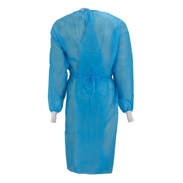 SMS Blue Disposable Isolation Gown , Hospital Visitor Medical Isolation Clothing