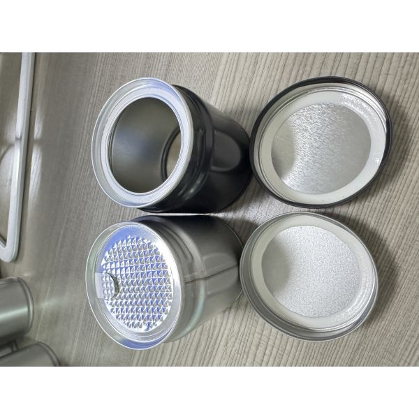 Black White Empty Matte Gift Tinplate Packaging Box Candle Tin Jar For Candles