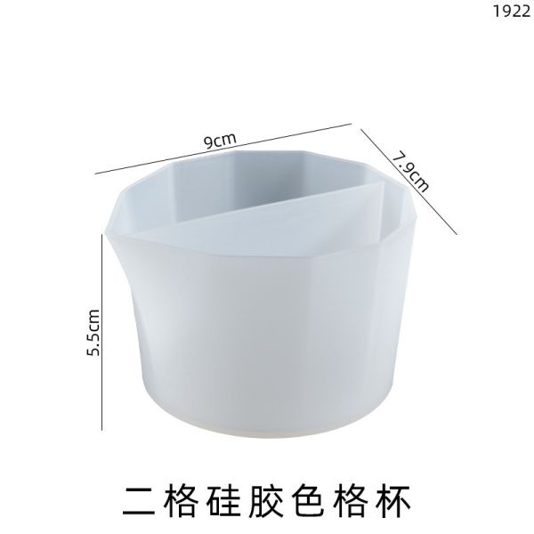DIY crystal dropper silicone color mixing cup, mixed color matching cup, silicone mold