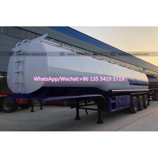 45m3 Tri Axle Q235 Carbon Steel Fuel Truck Trailer