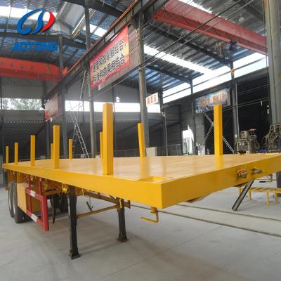 Shipping Container Twistlocks Bolster Platform Flatbed Semi Trailer