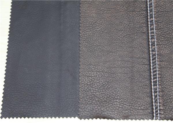 Embossed PU Washed Leather PU + Viscose + Polyester Composition Anti - Mildew