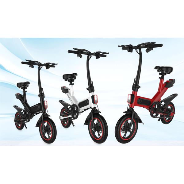Small Foldable Womens Electric Bike , Compact Battery Powered Bicycles