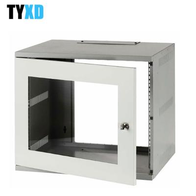porte en verre de Cabinet de support de serveur de bâti de mur de 6U 12U/porte de maille facultative