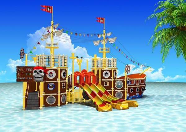 Holiday Resorts Aqua Park Equipment Water Park Slide Safety And Easy Installation