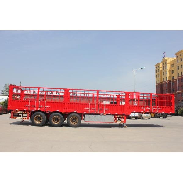 3 Axls 50-80 Tons Fence Cargo Semi Truck Trailers with T700/Q345 Steel Main Beam