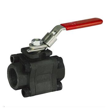Class 800 3 Piece Forged Steel Ball Valve ASTM A105 / ASTM A182 F304 / F316 Available