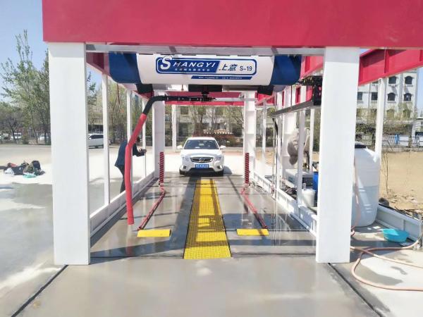 Auto 7000mm Touchless Car Wash Machine With 18.5kw Water Pump