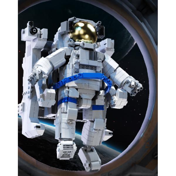 Wooden Building Blocks Set of 1515 Pieces Astronaut Toy for Kids Christmas Decoration