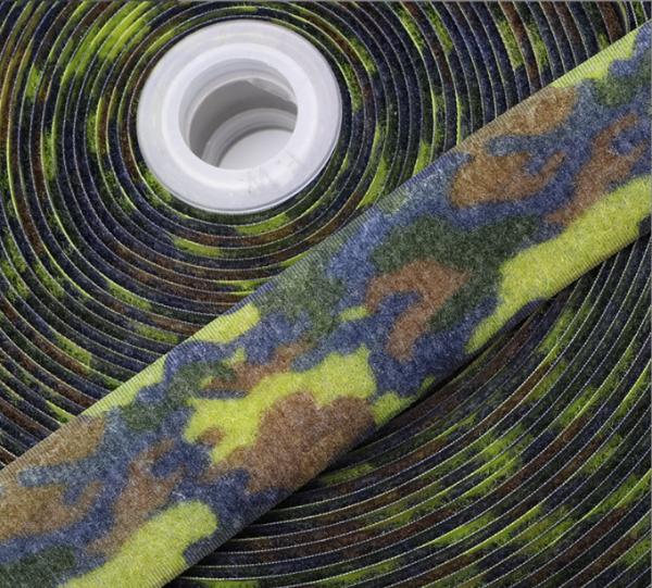 Outdoor Camouflage Hook And Loop Tape UV resistance high temperature tolerance
