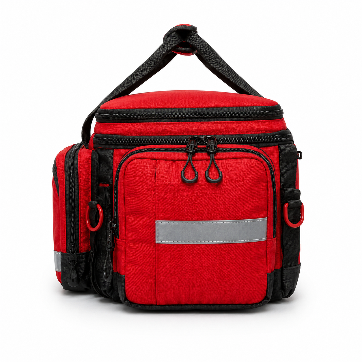 Professional Emergency Medical Bag with Multi-Compartment Storage, Reflective Strip & Shoulder Carry for Emergency, EMS, Travel and Outdoor Use