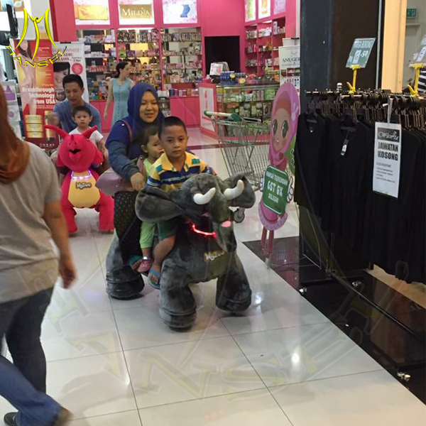 Hansel electric animal scooter ride children electric swing machine amusment park games equipment ride on furry animal