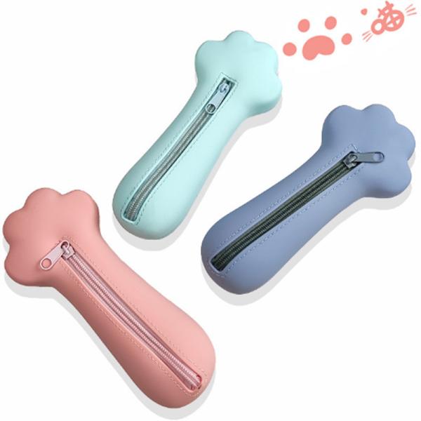 Силиконовый корпус карандаша, Магенто-розовый карман для карандаша, корпус для карандаша маленький, карман для карандаша Эстетический