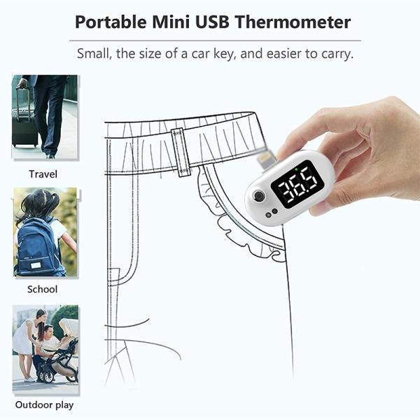 Умный портативный термометр сотового телефона, умный термометр мобильного телефона