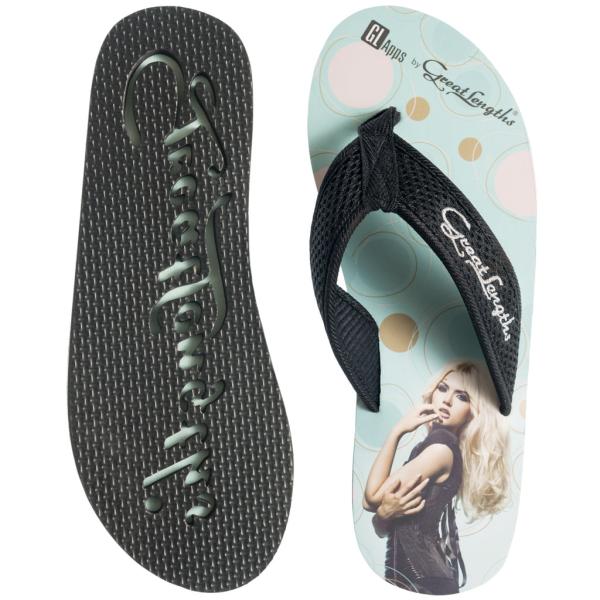 full color printed eva die cut and embossed  Women Flip flops  thongs sliper manufacturer