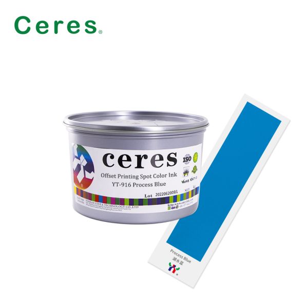 YT-916 Model Process Blue Pantone Offset Printing Ink with EN71-3 RoHS Compliance in 1kg/can Packing
