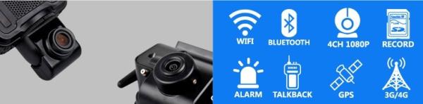 Mini Dual Lens Dashcam 4G GPS WIFI Car Black Box Video Recorder com Capacidade 3G/4G
